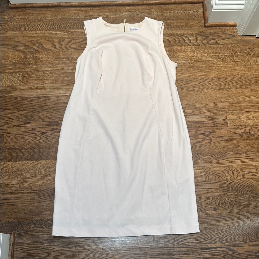 Calvin Klein Soft Blush Midi Dress